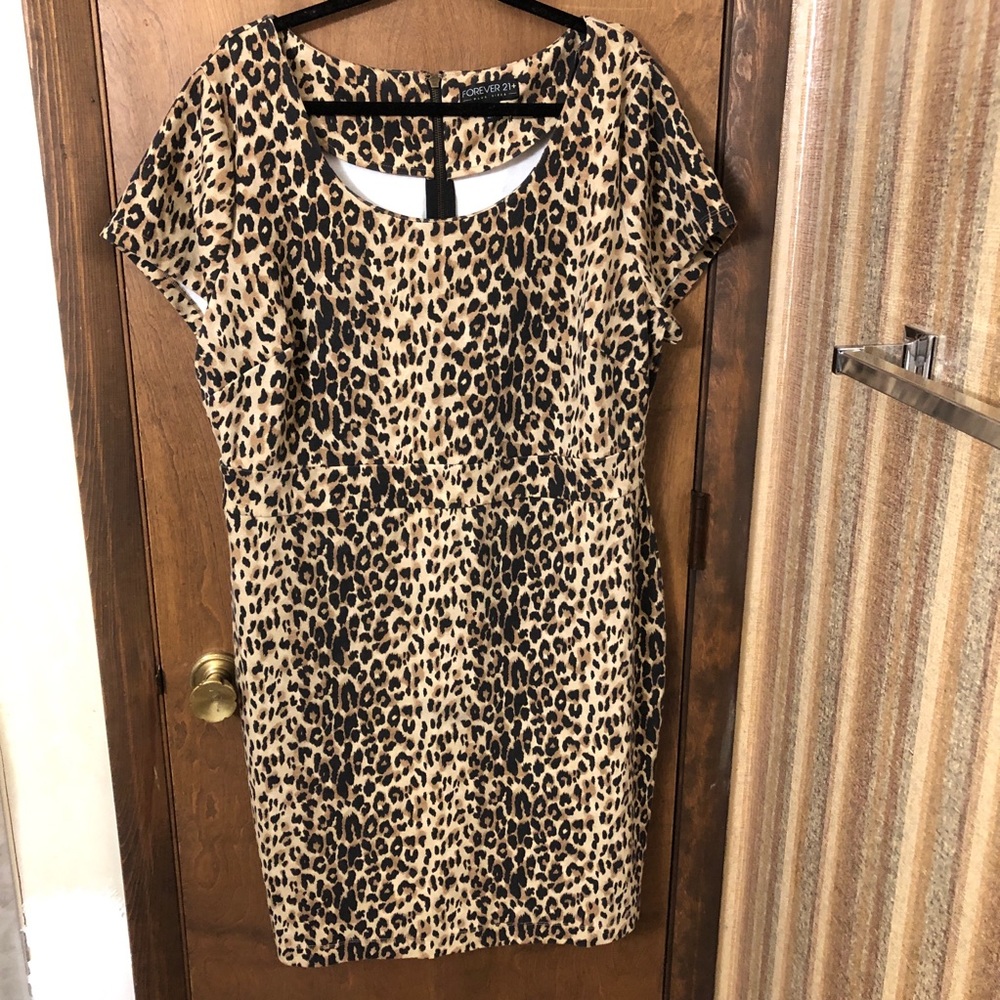 Forever 21 3x Cheetah Print Dress